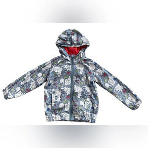 Boys Size 5T Fleece Lined Warm Soft Rain Jacket Gymboree Fall Back to School